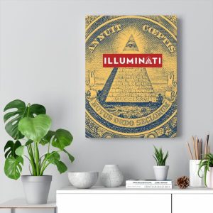 Novus Ordo Seclorum Illuminati Canvas [Blue & Gold]