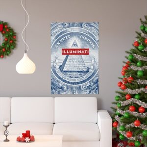 Novus Ordo Seclorum Illuminati Banner [Blue]