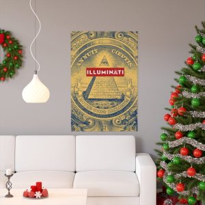 Novus Ordo Seclorum Illuminati Poster Banner [Yellow]